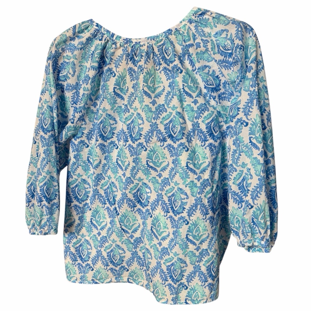 Habitat Blue and White Floral Women's Blouse - Picture 3 of 6